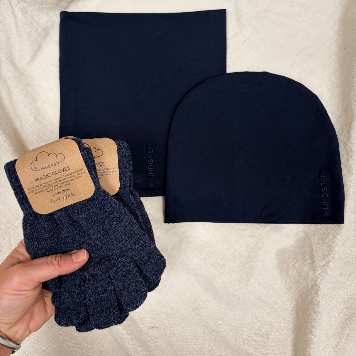 Accessory Bundle m. vanter ♡ Marineblå