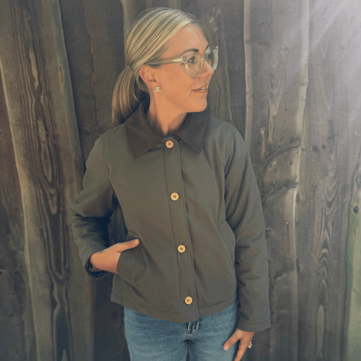 Miss Vigga Cotton Coat - Nordic Sage