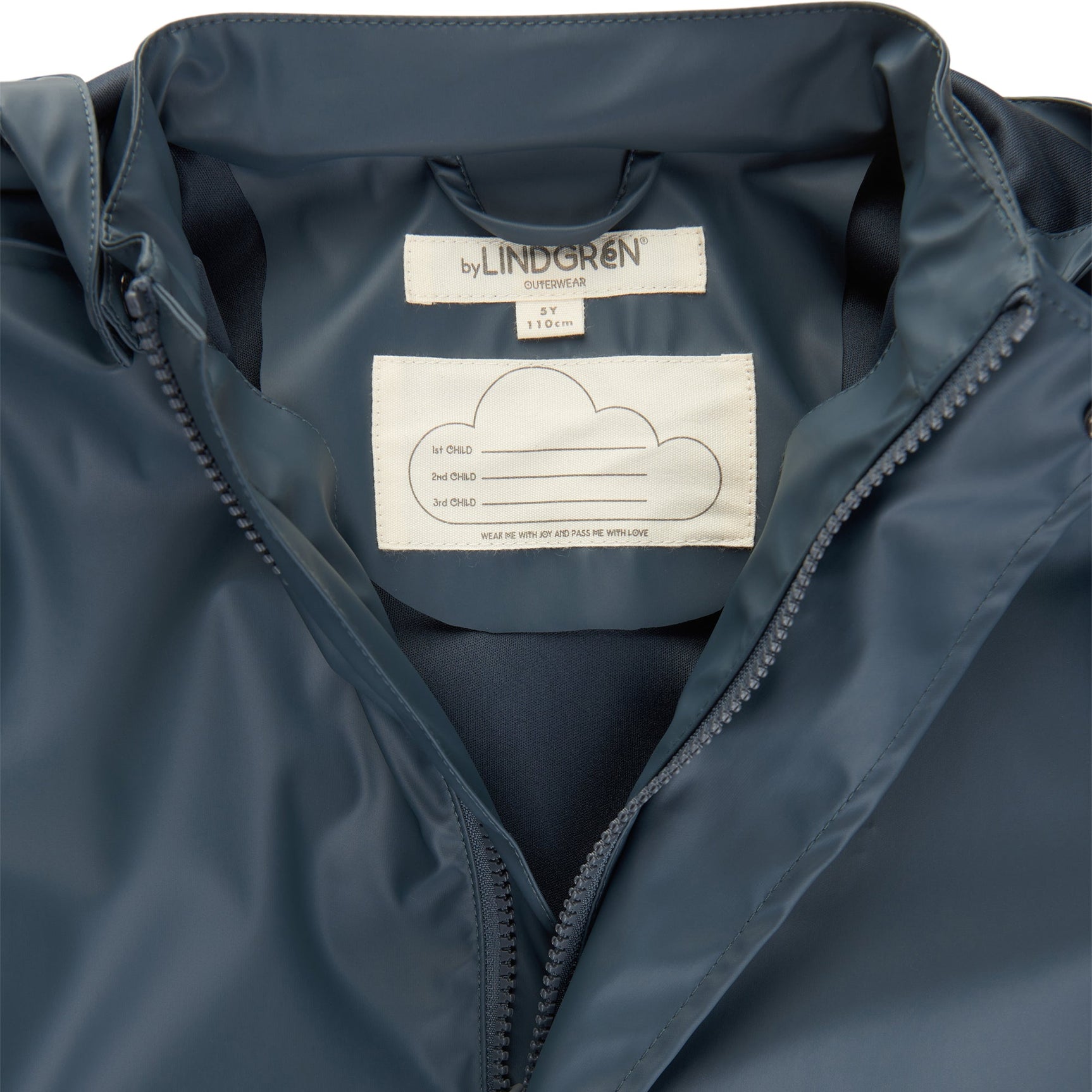 Gerd PU Regnsæt m. regnbukser - Blue Ash