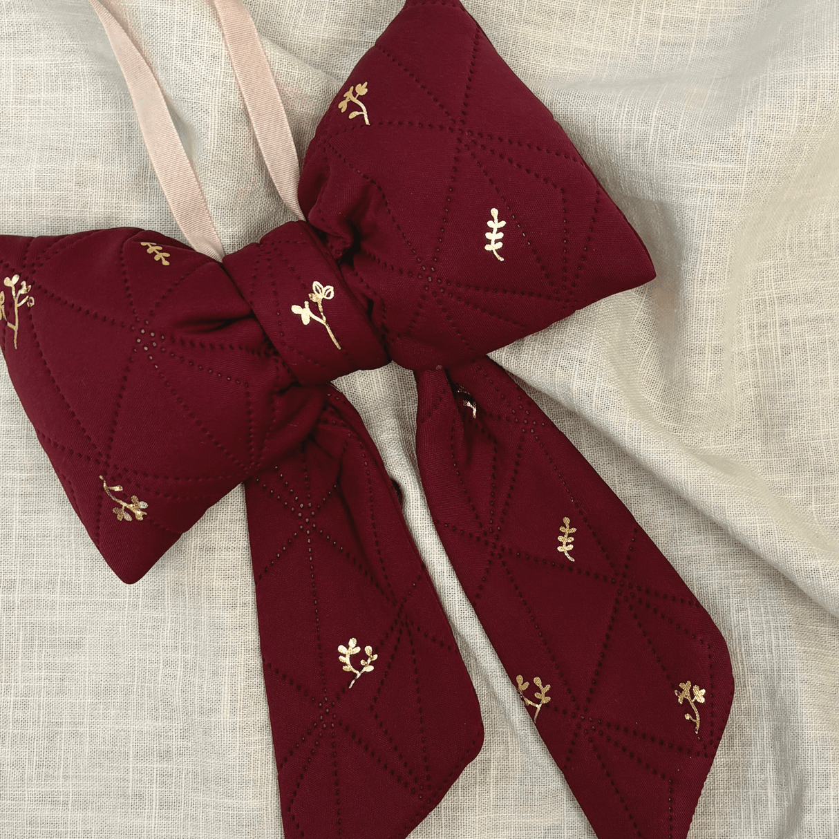 Julesløjfe - Pink Shadow w. Gold