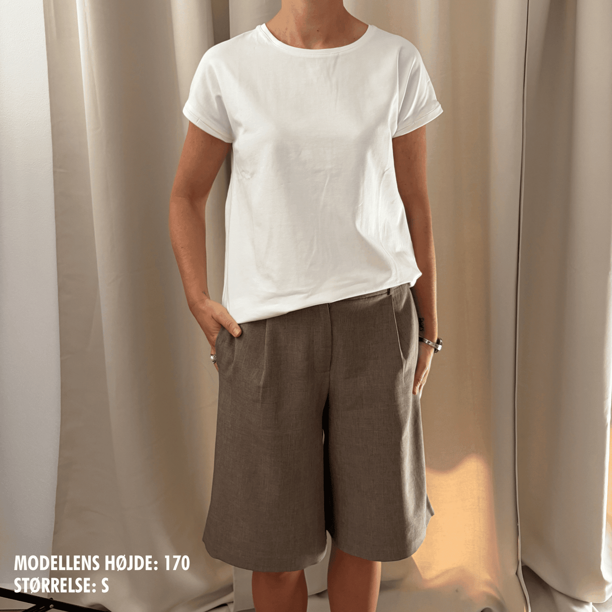 Mrs. Thilde Kortærmet T-Shirt - Snow White