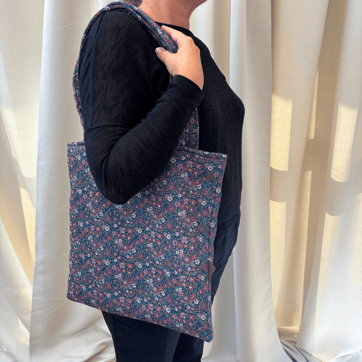 Shopping Net - Blue Sea Liberty Flower AOP