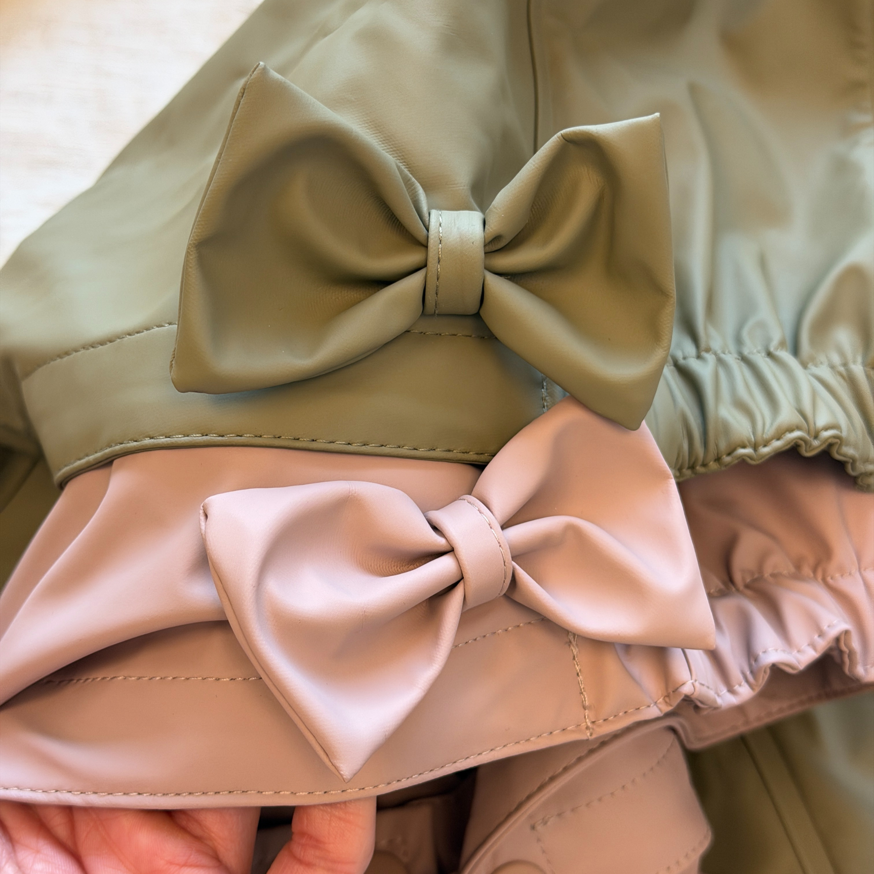 Gunhild PU Regnsæt m. selebukser - Soft Moss