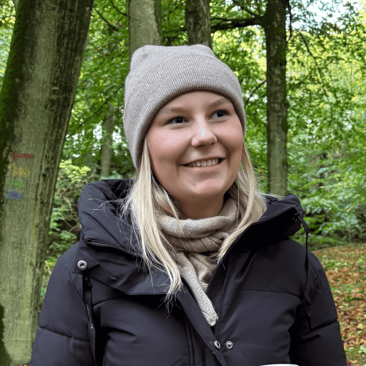 Strikket Hue - Truffle Beige