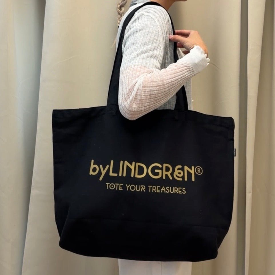 The Everyday Tote - Black With Gold