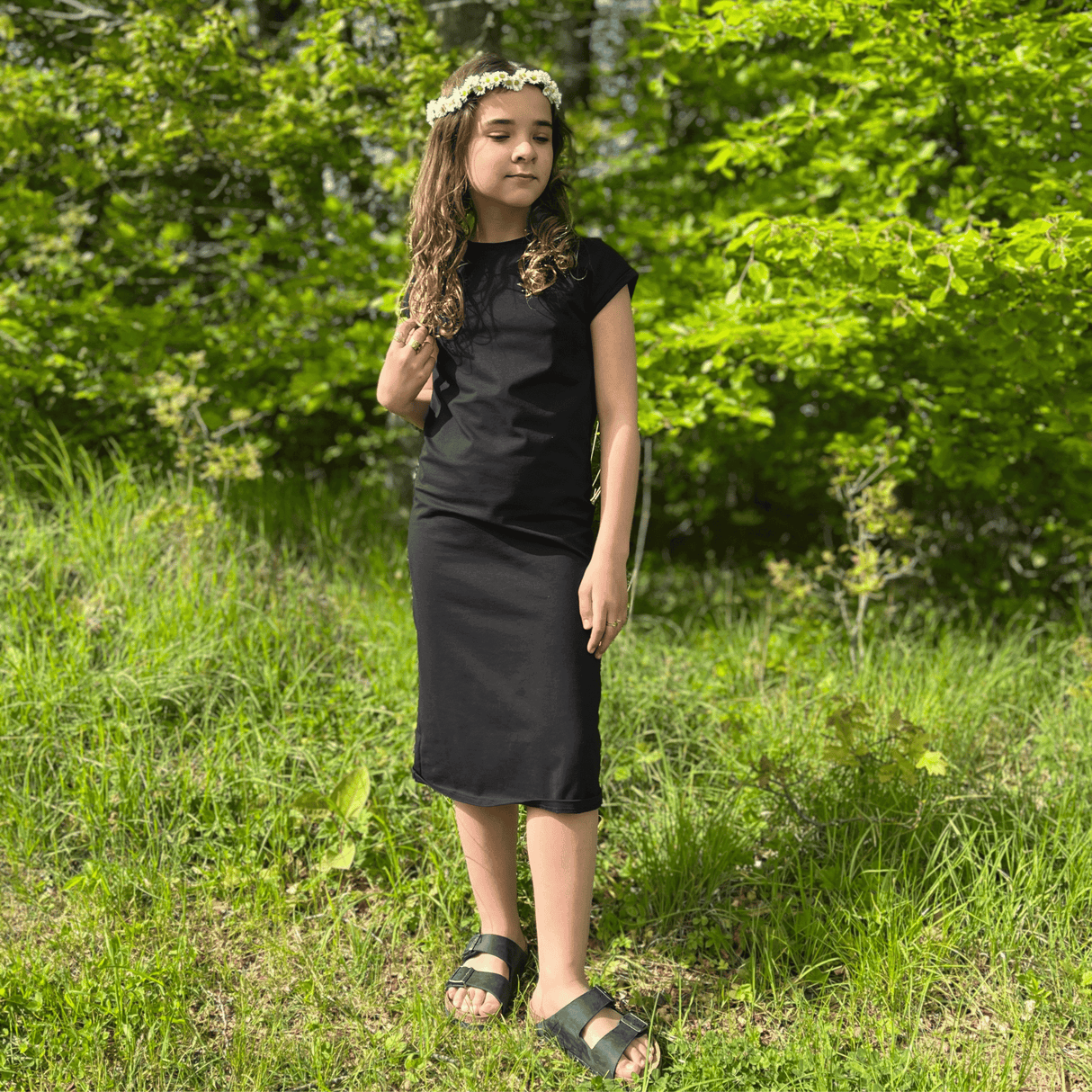 Thilde T-Shirt Kjole - Black