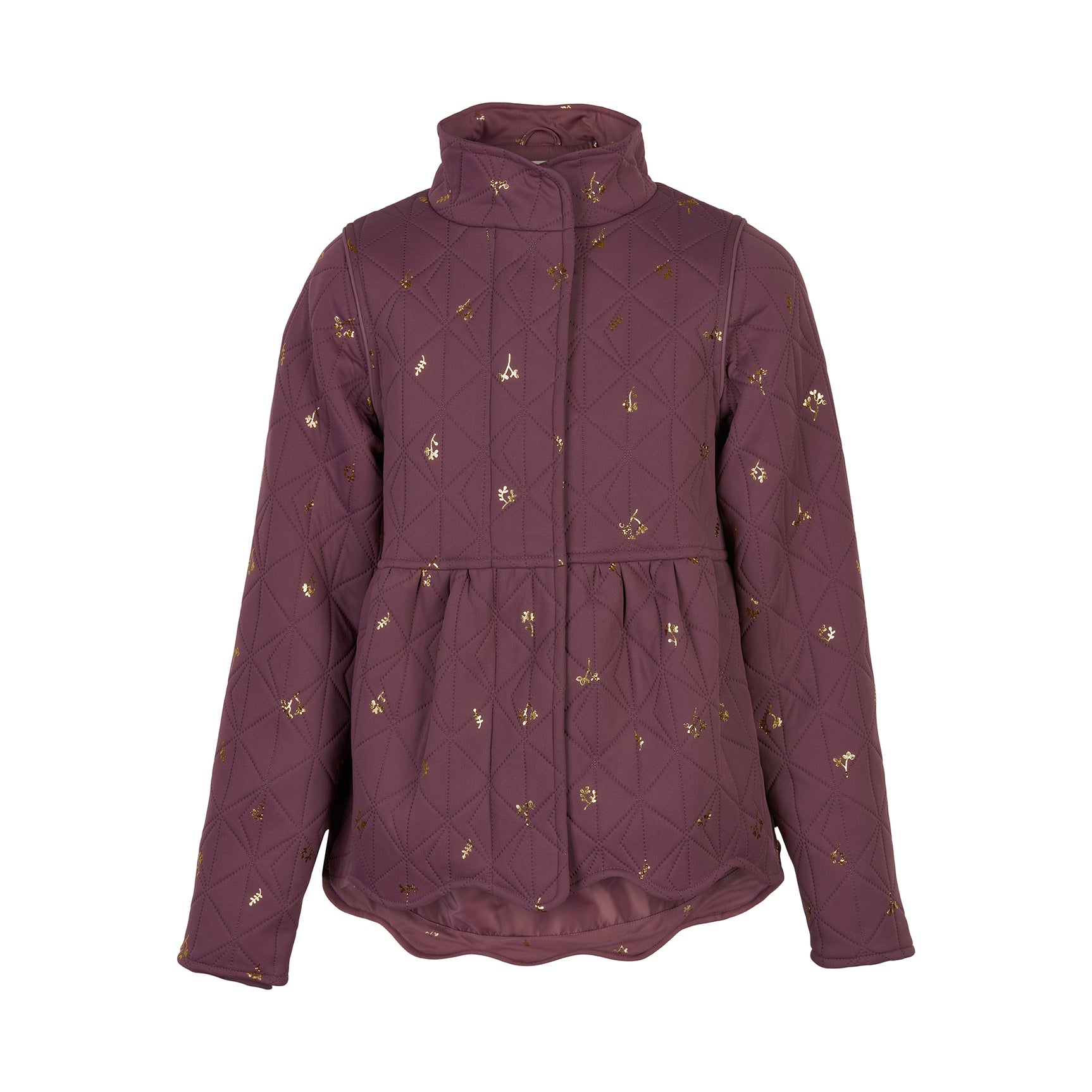byLINDGREN Alma Termojakke Thermo Wear Violet Flower w. Rose Gold AOP
