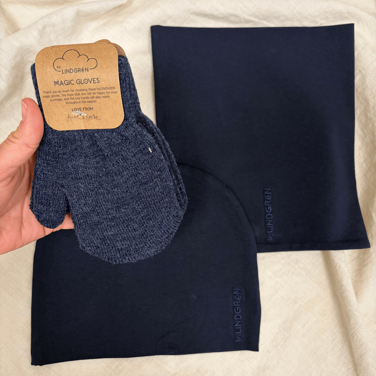Accessory Bundle m. luffer ♡ Marineblå