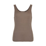 Mrs. Vigdis Wool Tank Top - Brown Melange