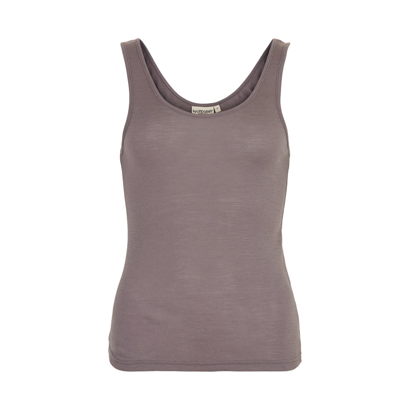 Mrs. Vigdis Wool Tank Top - Violet Truffle