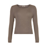 Mrs. Vilja Wool Tee - Brown Melange