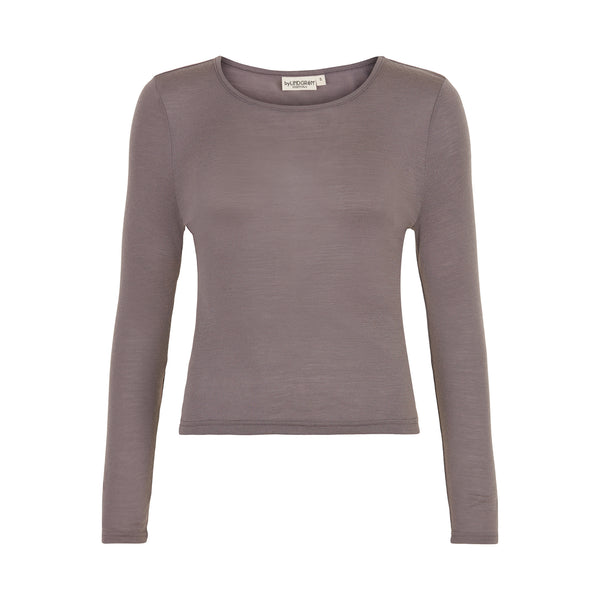 Mrs. Vilja Wool Tee - Violet Truffle