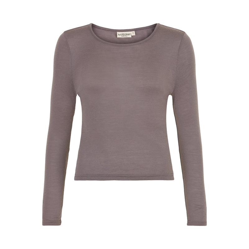 Mrs. Vilja Wool Tee - Violet Truffle