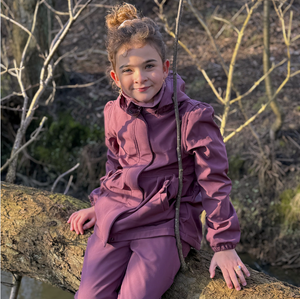 Gro Softshell Jakke - Violet Flower