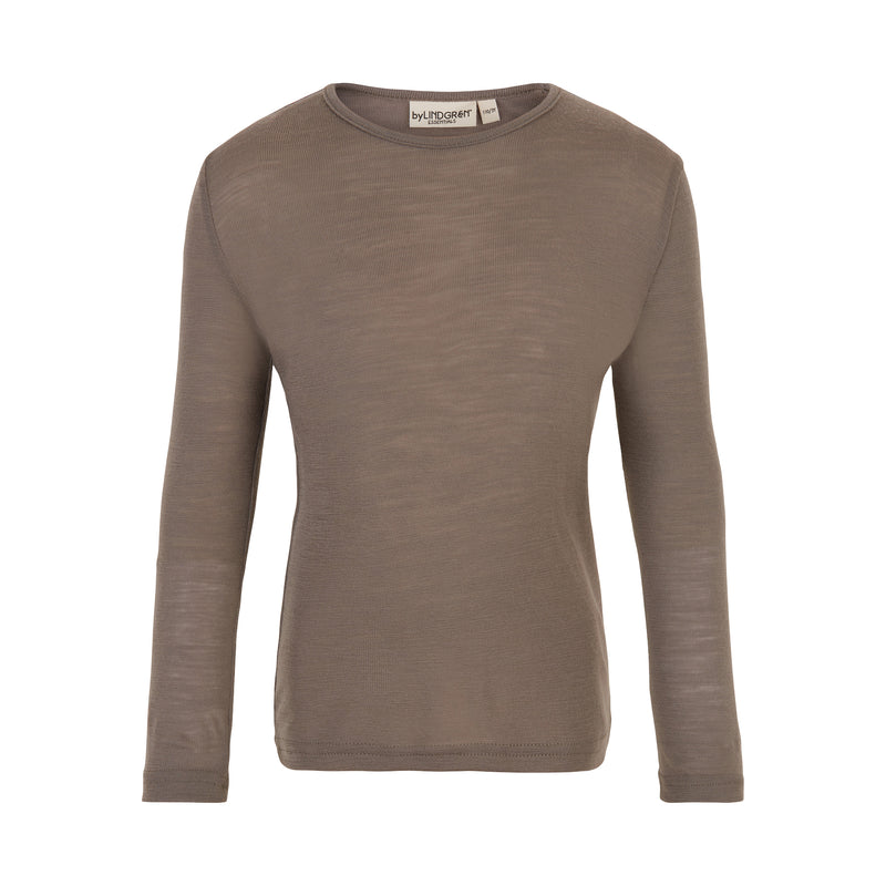 Vilja Wool Tee - Brown Melange