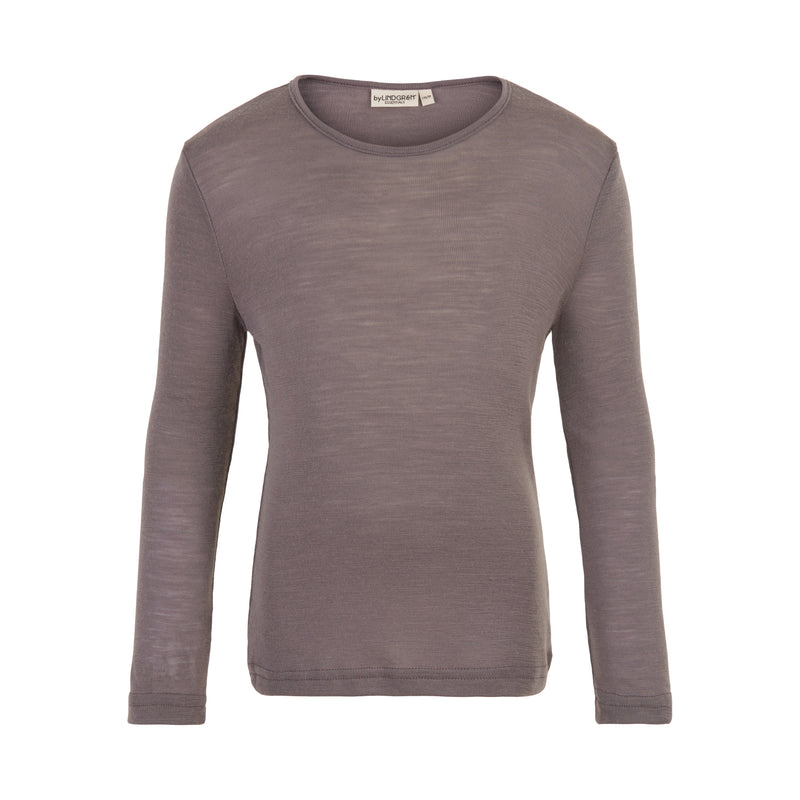 Vilja Wool Tee - Violet Truffle