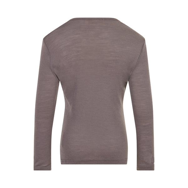 Vilja Wool Tee - Violet Truffle