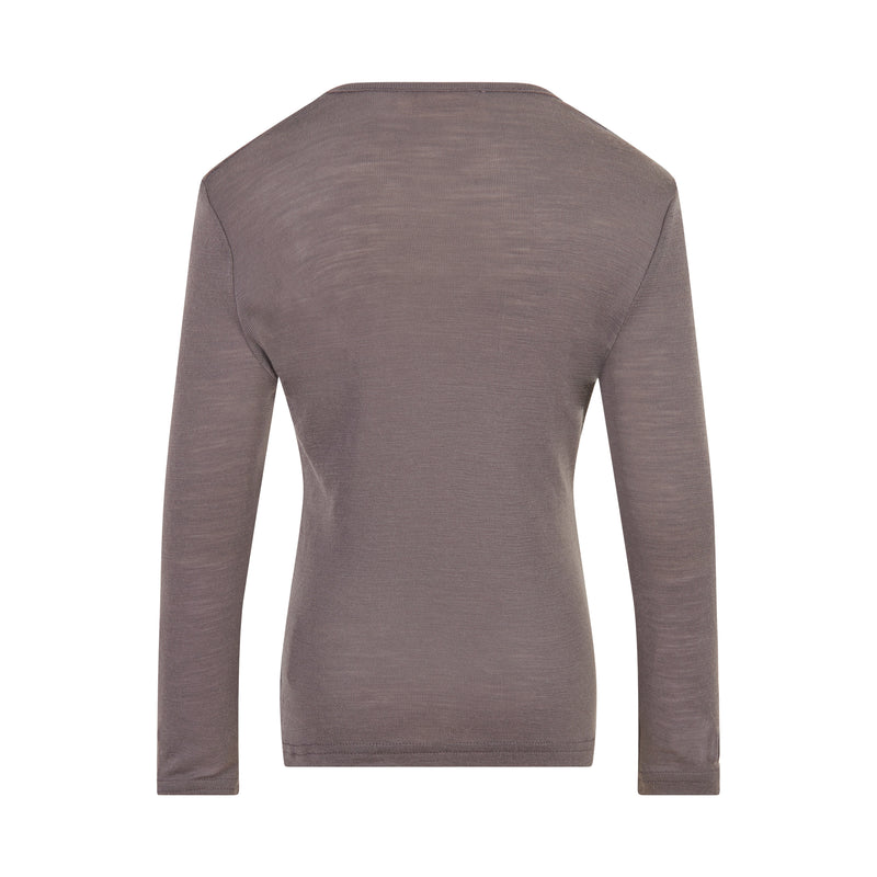 Vilja Wool Tee - Violet Truffle