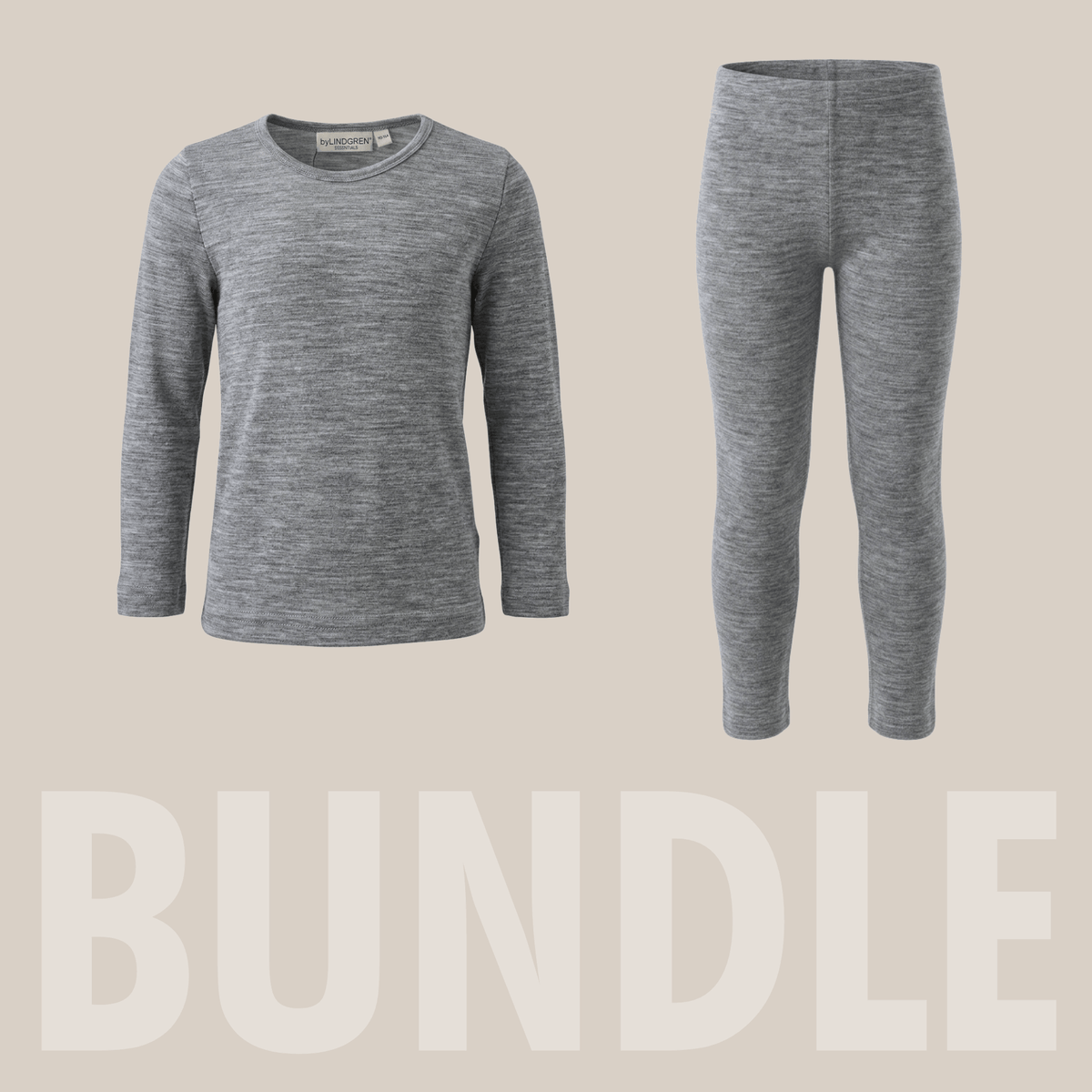 Det Lækreste Uldsæt ♡ Grey Melange ♡ 3-12Y