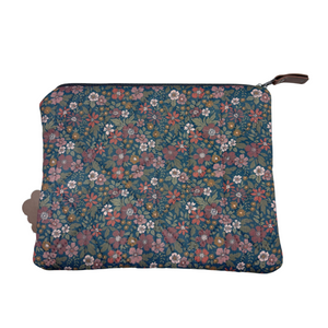 Kosmetik Pung / Clutch - Blue Sea Liberty Flower AOP