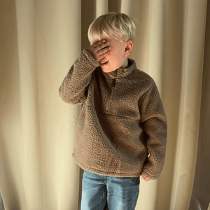 Folke Teddy Fleece Jakke - Truffle Beige