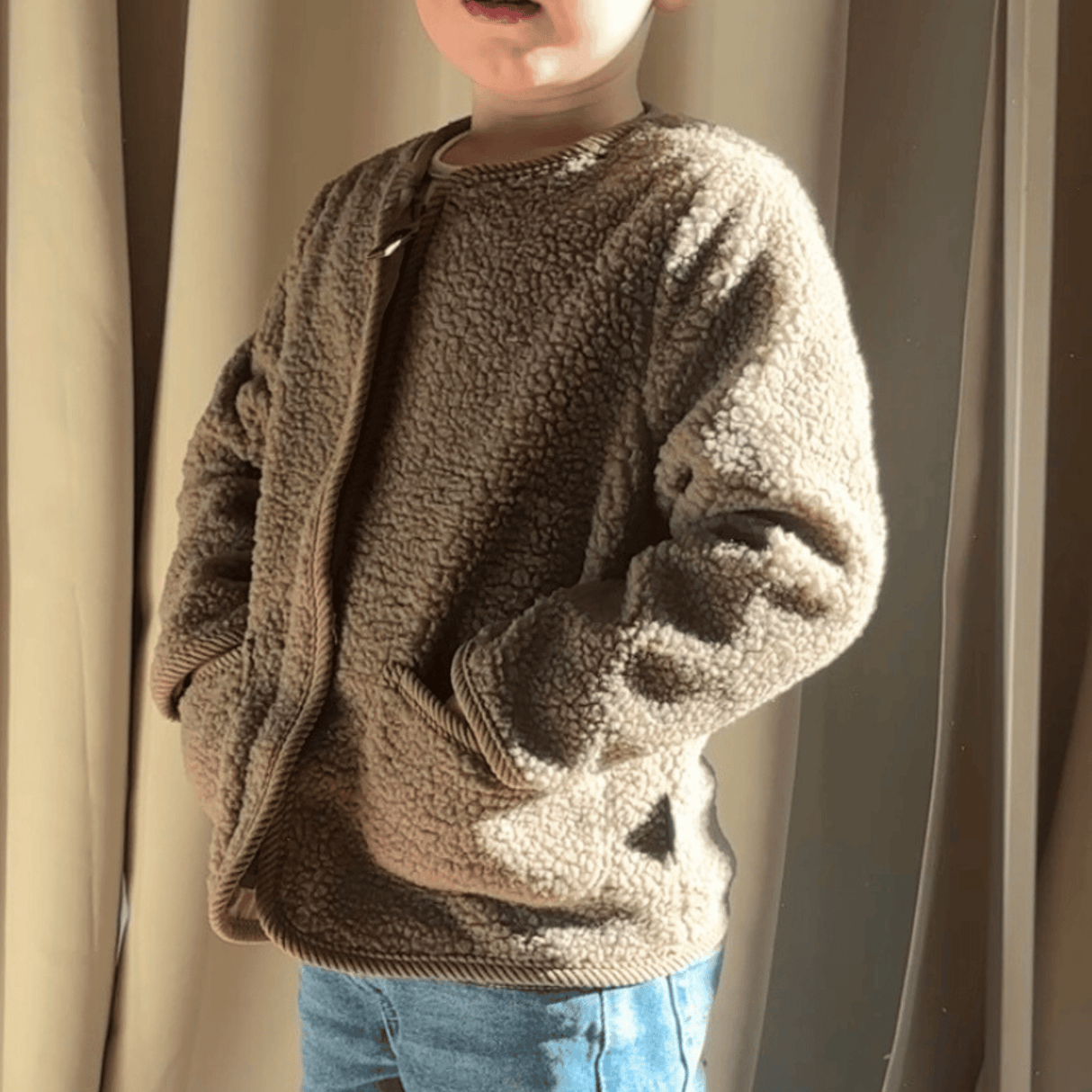 Frey Teddy Fleece Jakke - Truffle Beige