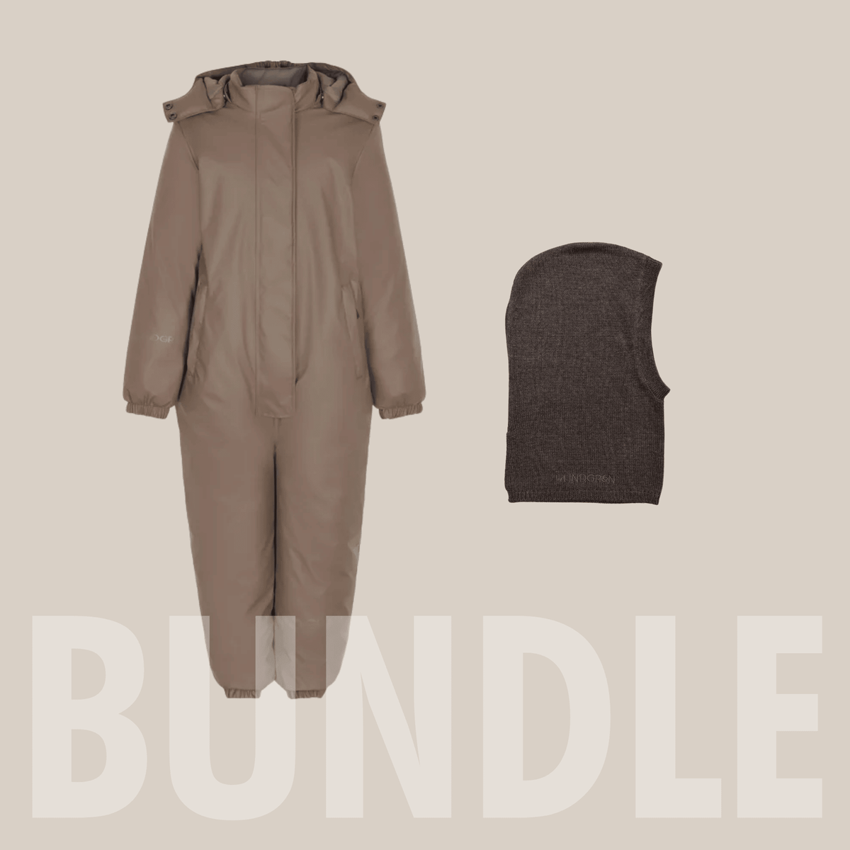 Gummiflyverdragt + Strikket Elefanthue ♡ Unisex