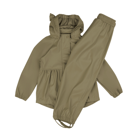 Gunhild PU Regnsæt m. regnbukser - Soft Moss