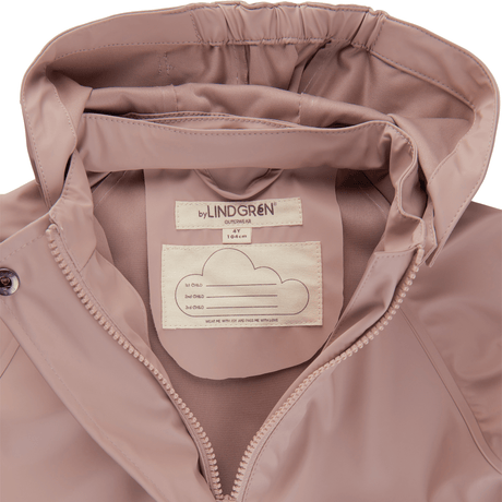 Gunhild PU Regnsæt m. selebukser - Rose Mist