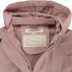 Gunhild PU Regnsæt m. selebukser - Rose Mist