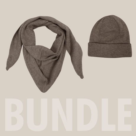 Hue & Tørklæde Bundle ♡ Truffle Beige