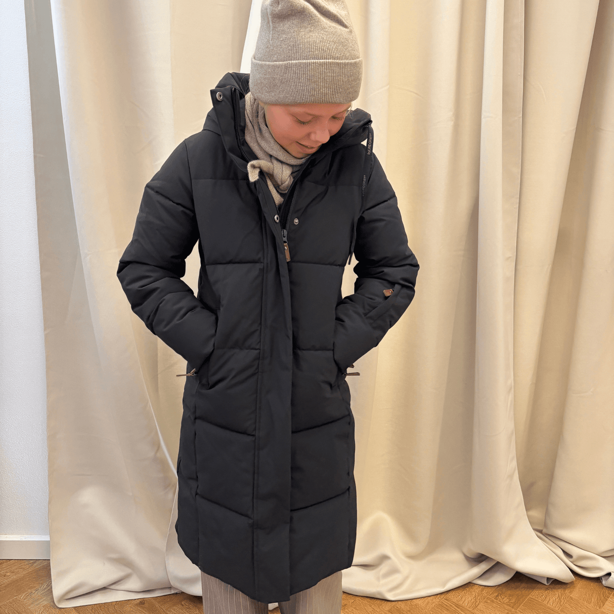 Idun Puffer Vinterjakke - Black