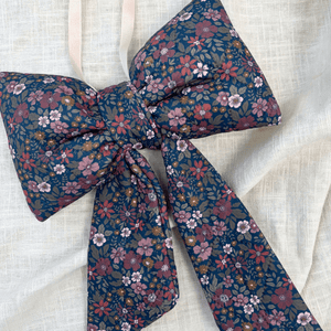 Julesløjfe - Blue Sea Liberty Flower AOP