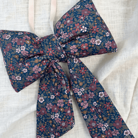 Julesløjfe - Blue Sea Liberty Flower AOP