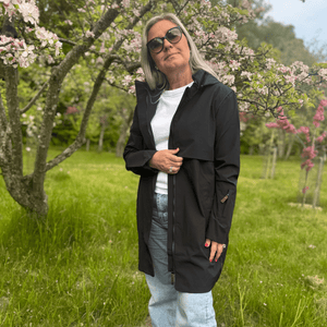 Mrs. Ragna Forårs - og Regnjakke - Black