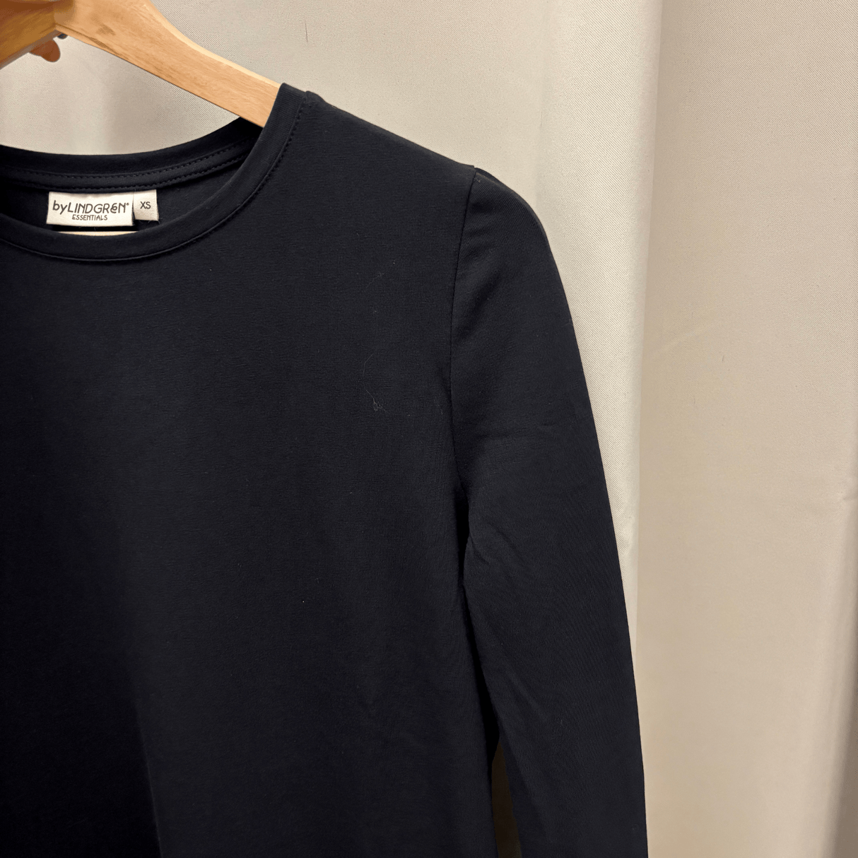 Mrs. Thilde Langærmet T-Shirt Kjole - Black