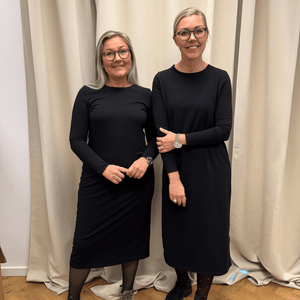 Mrs. Thilde Langærmet T-Shirt Kjole - Black