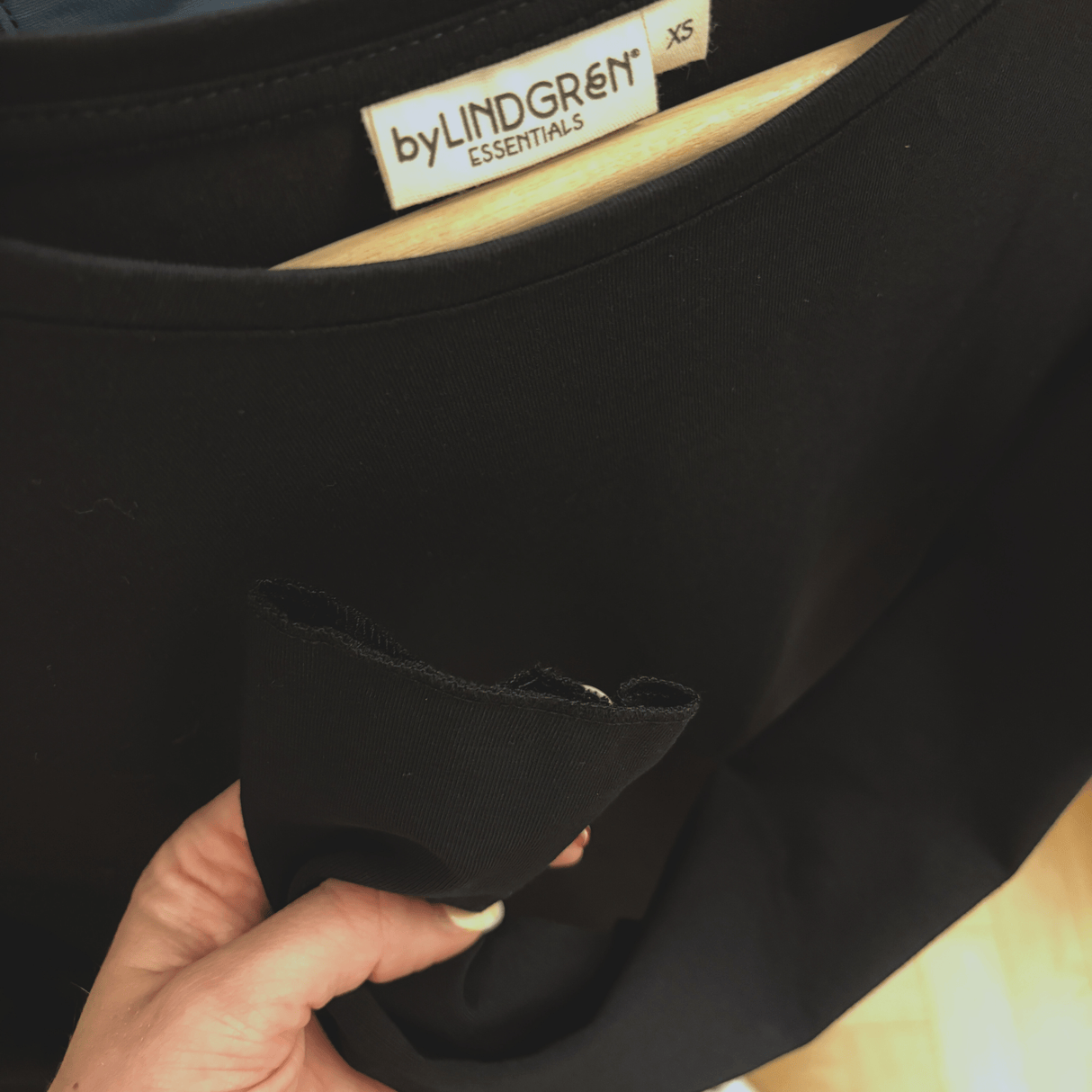 Mrs. Thilde Langærmet T-Shirt Kjole - Black