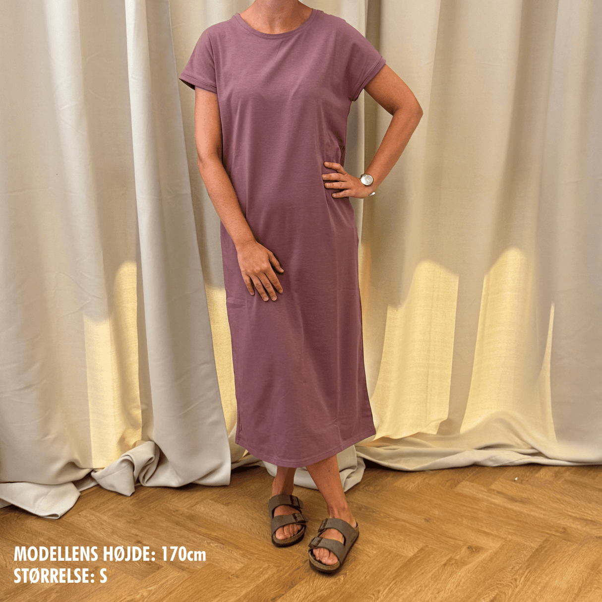 Mrs. Thilde T-Shirt Kjole - Vintage Rose