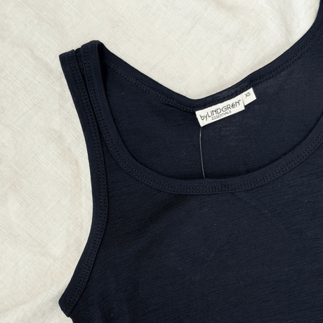 Mrs. Vigdis Wool Long Tank Top - Black