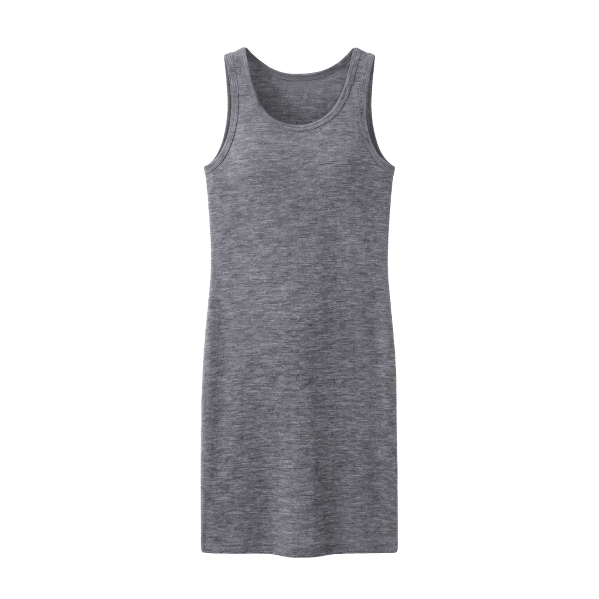Mrs. Vigdis Wool Long Tank Top - Grey Melange