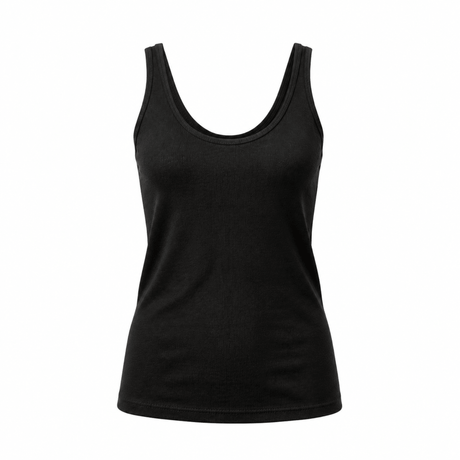 Mrs. Vigdis Wool Tank Top - Black
