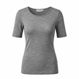 Mrs. Vilja Wool Kortærmet Tee - Grey Melange