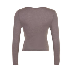 Mrs. Vilja Wool Tee - Violet Truffle