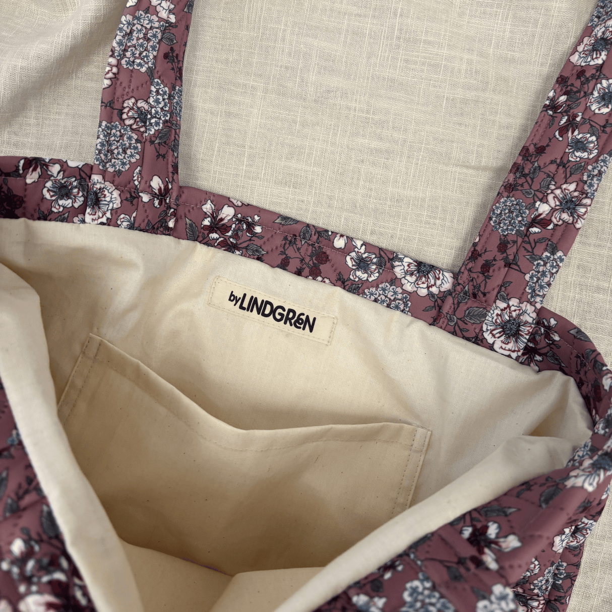 Shopping Net - Dark Rose Hortensia AOP