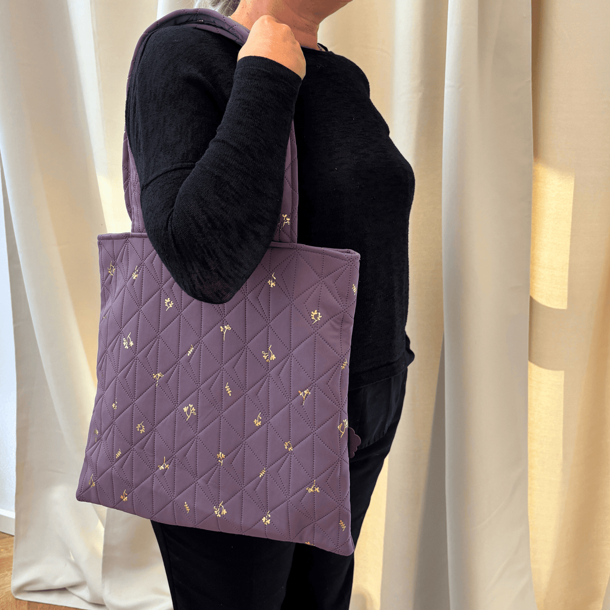 Shopping Net - Lavender w. Gold