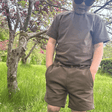 Skarde Sweat Chino Shorts - Old Brown
