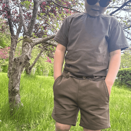Skarde Sweat Chino Shorts - Old Brown