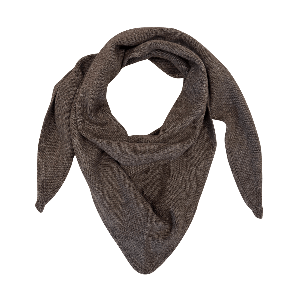 Strikket Tørklæde - Hazel Brown Melange