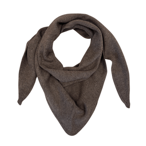 Strikket Tørklæde - Hazel Brown Melange